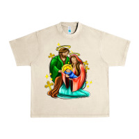 Sandshell oh holy night  with cross ado Urban Heavy Tee - AdoDesignShop