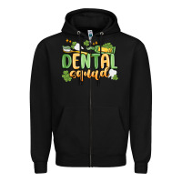 Black dental squad Zipper Hoodie - MaliasSmallBusiness