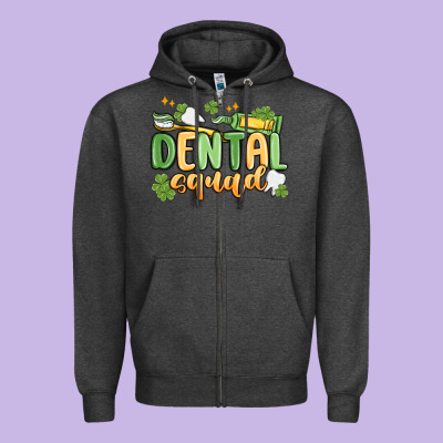 Dental Squad Zipper Hoodie Designed By Maliassmallbusiness
