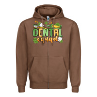 Chestnut dental squad Zipper Hoodie - MaliasSmallBusiness