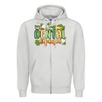 Dove Grey dental squad Zipper Hoodie - MaliasSmallBusiness