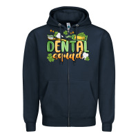Navy dental squad Zipper Hoodie - MaliasSmallBusiness