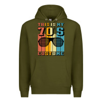 Army Green This İs My 70'S Costume Premium Hoodie - Bettercallsaul