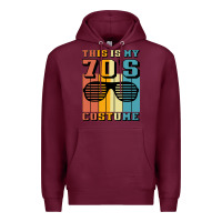 Burgundy This İs My 70'S Costume Premium Hoodie - Bettercallsaul