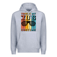 Heather Grey This İs My 70'S Costume Premium Hoodie - Bettercallsaul
