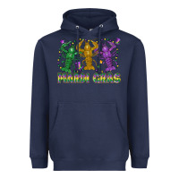 Navy mardi gras crawfish Heavyweight Hoodie - LillyAllenDesigns