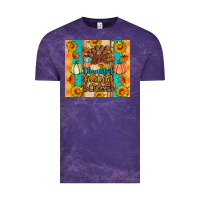 Cloud Purple Thankful grateful blessed Vintage Tee - Artiststas