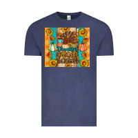 Vintage Denim Thankful grateful blessed Vintage Tee - Artiststas