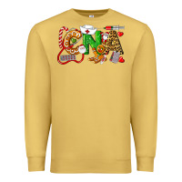 Antique Gold Christmas CNA Certified Nursing Assistant Premium Sweatshirt - LillyAllenDesigns
