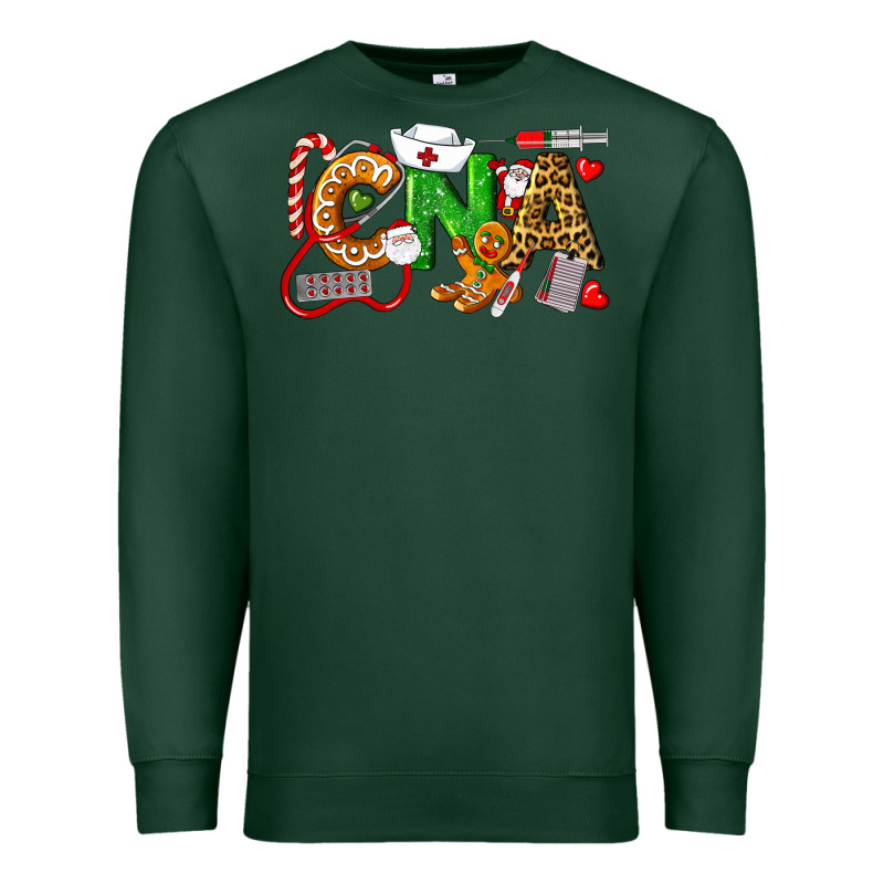 Christmas Cna Certified Nursing Assistant Premium Sweatshirt by LillyAllenDesigns | Teevron