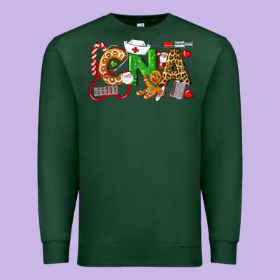 Christmas Cna Certified Nursing Assistant Premium Sweatshirt Designed By Lillyallendesigns