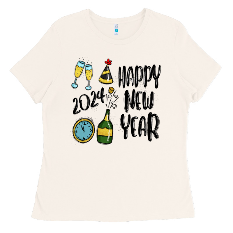 Happy New Year 2024 Ladies Tee by MaliasSmallBusiness | Teevron