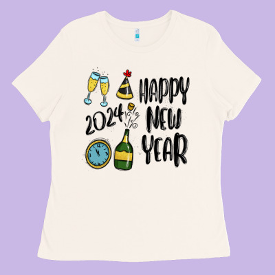 Ladies Tee happy new year 2024