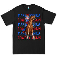 Black make america cowboy again Premium Tee - texasbilliewilder