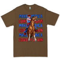 Cacao make america cowboy again Premium Tee - texasbilliewilder