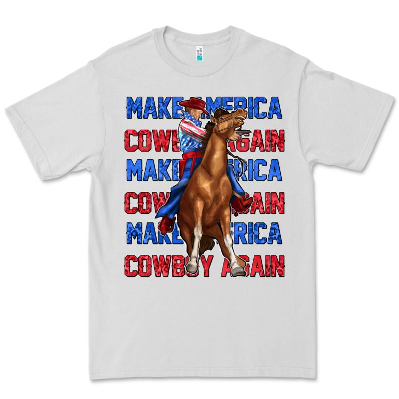 Make America Cowboy Again Premium Tee by texasbilliewilder | Teevron