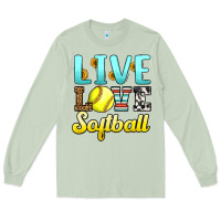 Matcha live love softball Long Sleeve Tee - LillyAllenDesigns