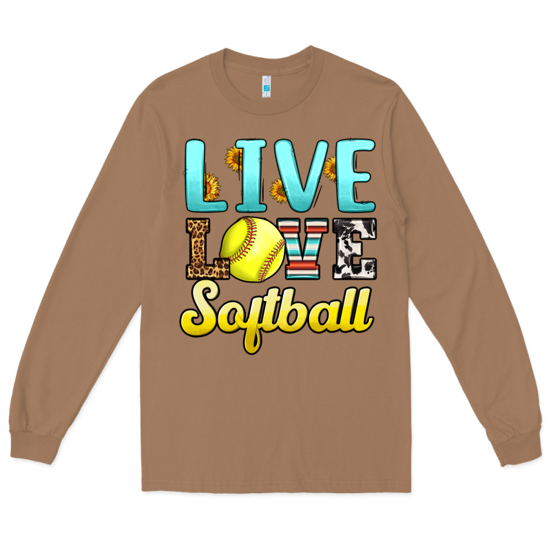 Live Love Softball Long Sleeve Tee by LillyAllenDesigns | Teevron
