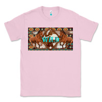 Bubblegum Pink aztec horses and wild with cowhide license plate template Classic Tee - Artiststas