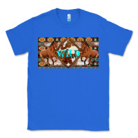 True Royal aztec horses and wild with cowhide license plate template Classic Tee - Artiststas