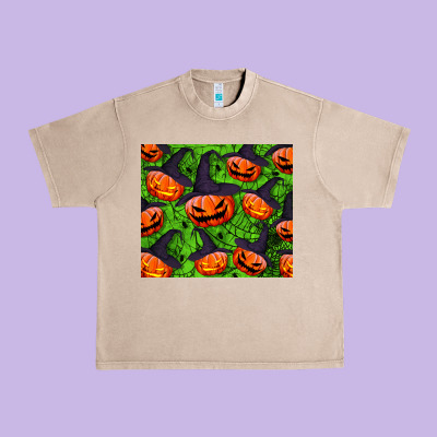 Halloween Pumpkin Tumbler Urban Heavy Tee Designed By Bundleandbundleshop