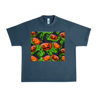 Midnight Navy halloween pumpkin tumbler Urban Heavy Tee - BundleAndBundleShop