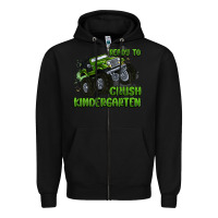 Black ready to crush kindergarten Zipper Hoodie - MaliasSmallBusiness