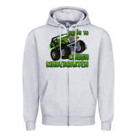 Heather Grey ready to crush kindergarten Zipper Hoodie - MaliasSmallBusiness