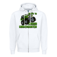 White ready to crush kindergarten Zipper Hoodie - MaliasSmallBusiness