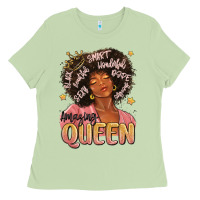 Matcha black queen Ladies Tee - MaliasSmallBusiness