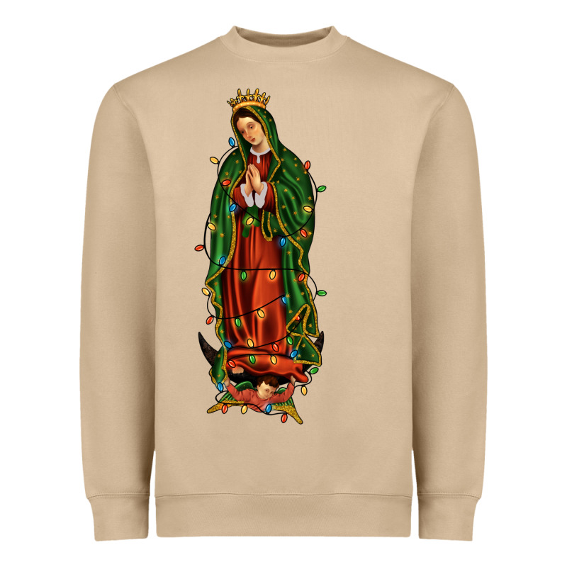 Christmas Our Lady Of Guadalupe Heavyweight Sweatshirt by JahusDesignShop | Teevron