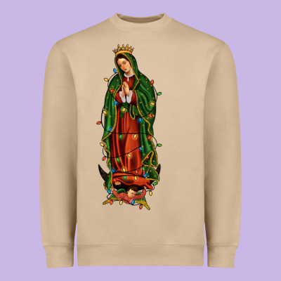 Christmas Our Lady Of Guadalupe Heavyweight Sweatshirt Designed By Jahusdesignshop