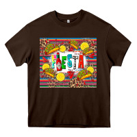 Chocolate Brown taco fiesta Heavy Core Tee - Zillion Design Studio