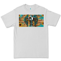 Dove Grey Blessed cros sunflowers Premium Tee - RanaPortraitStore