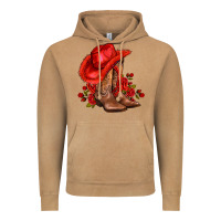 Vintage Camel valentines day cowboy boots red  and roses Vintage Hoodie - AdoDesignShop
