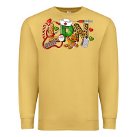 Antique Gold Christmas lpn certified nursing assistant Premium Sweatshirt - LillyAllenDesigns