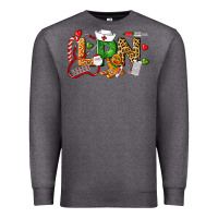 Charcoal Heather Christmas lpn certified nursing assistant Premium Sweatshirt - LillyAllenDesigns