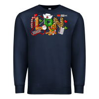 Navy Christmas lpn certified nursing assistant Premium Sweatshirt - LillyAllenDesigns