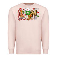 Pale Pink Christmas lpn certified nursing assistant Premium Sweatshirt - LillyAllenDesigns