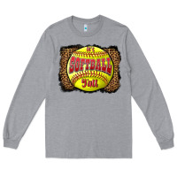 Heather Grey it's softball y'all Long Sleeve Tee - LillyAllenDesigns