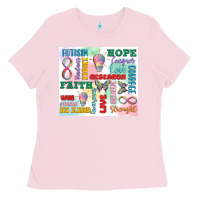 Bubblegum Pink autism Ladies Tee - MaliasSmallBusiness