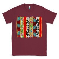 Burgundy christmas brushstroke Classic Tee - AdoDesignShop