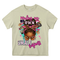 Mossy minding my own small business afro messy bun Heavy Core Tee - texasbilliewilder