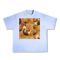 Grape Ice fall squirrel and plaid seamless Urban Heavy Tee - BundleAndBundleShop