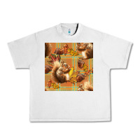 Lunar Rock fall squirrel and plaid seamless Urban Heavy Tee - BundleAndBundleShop