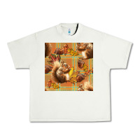 Pistachio fall squirrel and plaid seamless Urban Heavy Tee - BundleAndBundleShop