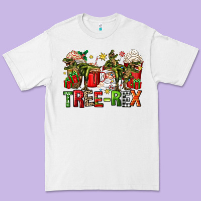 Tree Rex Coffee Cups Premium Tee Designed By Zillion Design Studio
