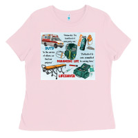 Bubblegum Pink paramedic life Ladies Tee - MaliasSmallBusiness