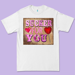 Valentine's Day Sucker For You Premium Tee Designed By Barkaloodesign