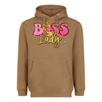 Toasted Coconut boss lady Heavyweight Hoodie - LillyAllenDesigns